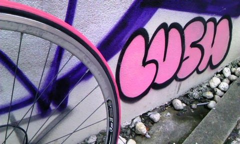 写真・ピンクの車輪と落書き.jpg